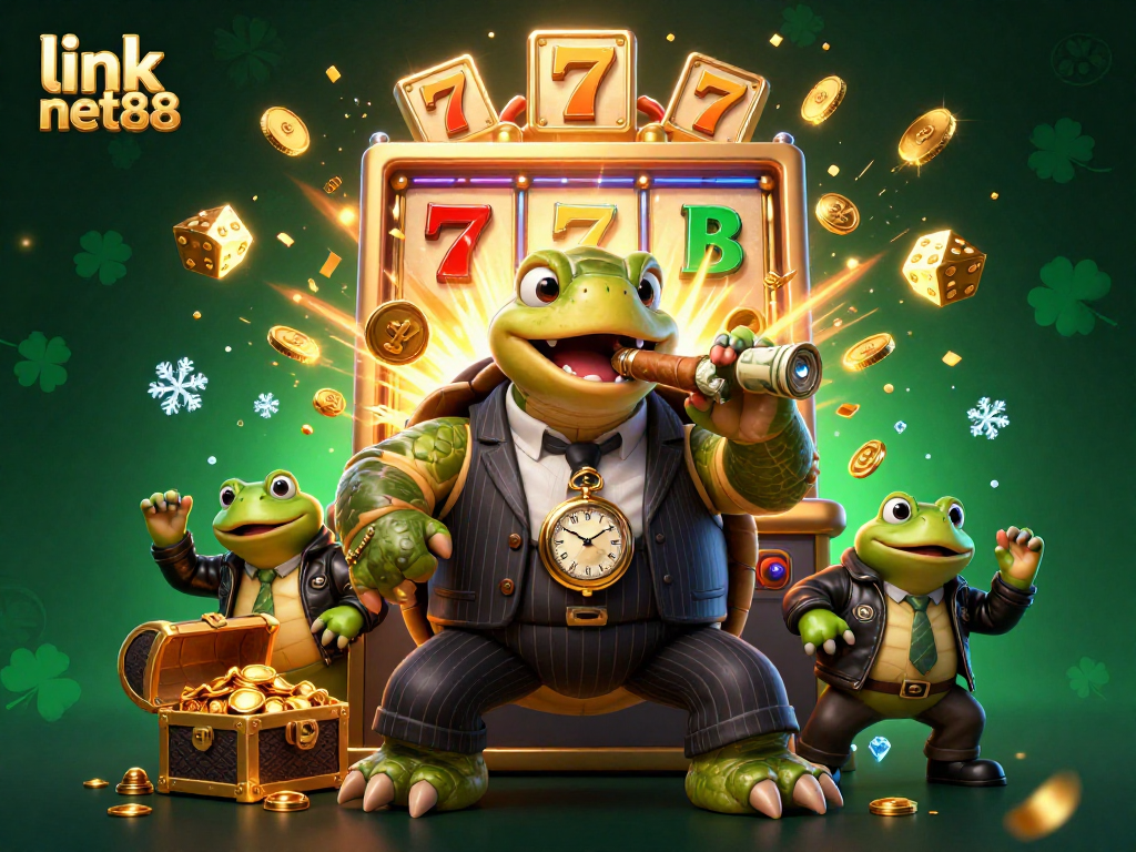 Explore the excitement of link net88's casino with vibrant characters and dynamic gaming elements.