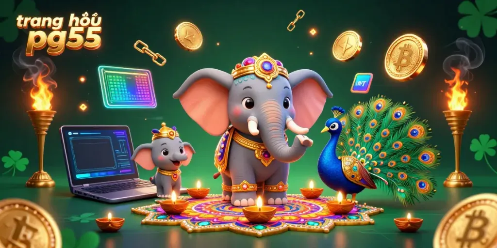 Experience the thrill of winning at trang chủ pg55 with vibrant Diwali-themed gaming visuals.