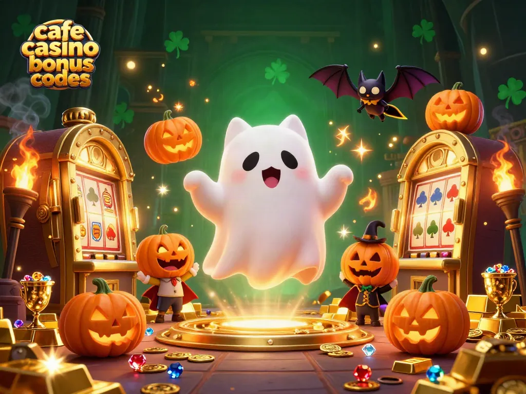 Engage with cafe casino bonus codes while enjoying a thrilling casino experience with ghost cat and bat companions.