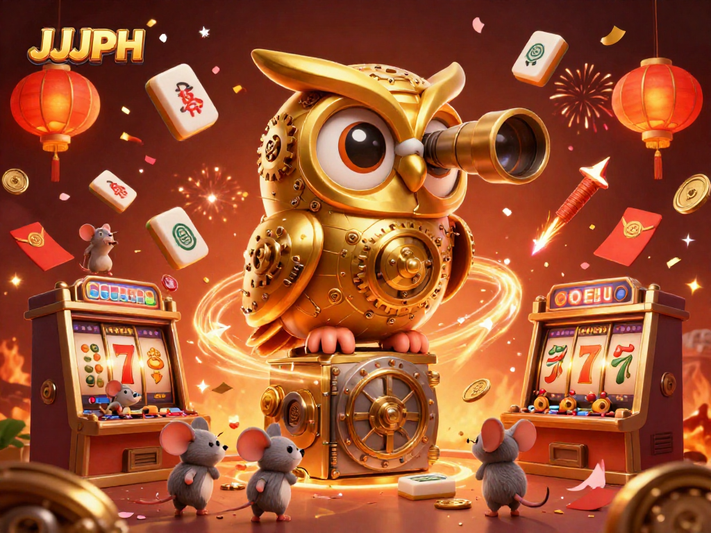 Maglaro sa JJJPH sa isang masiglang online casino na puno ng kasiyahan at mga simbolo ng swerte.