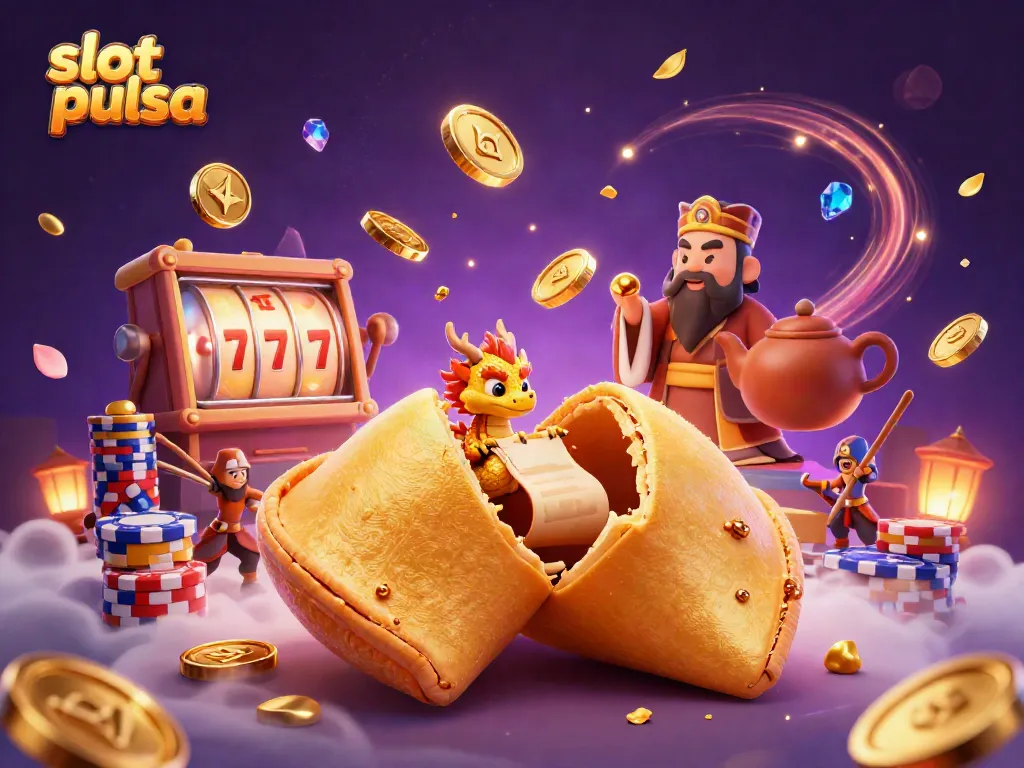 Engage in thrilling slot pulsa adventures with dynamic reels, golden coins, and magical characters.