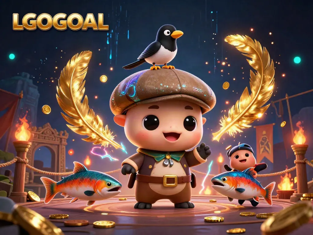 Join the LGOGOAL adventure with baby Nessie and friends in this vibrant casino scene.