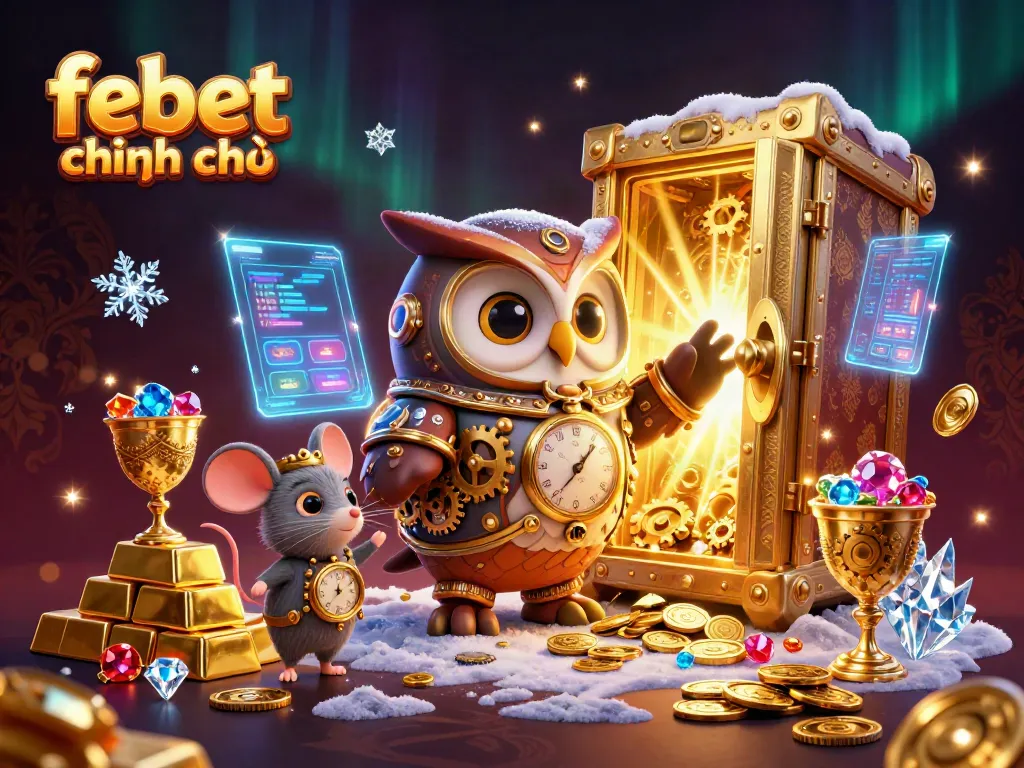 Experience top-tier online gaming with febet chính chủ featuring a vibrant casino scene in 3D.