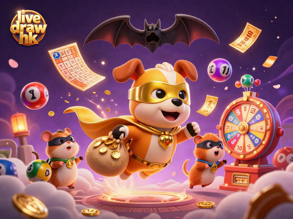 Experience thrilling action with live draw hk as our superhero dog and sidekick celebrate lottery wins!