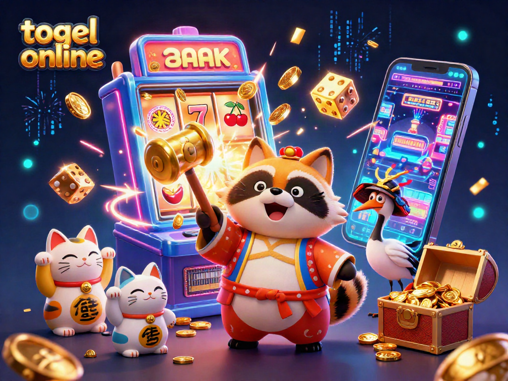 Engaging illustration of joyful characters celebrating big wins in togel online gaming.