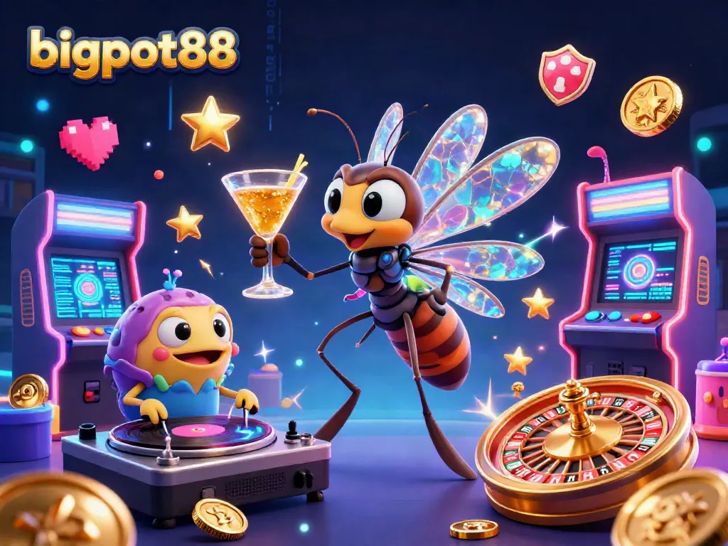Bigpot88 menghidupkan permainan kasino dengan warna-warni elemen 3D yang menarik.
