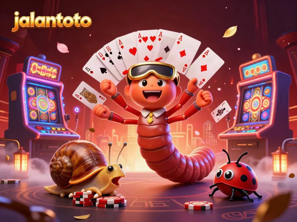 Menang di jalantoto dengan dealer kartun dan suasana kasino yang meriah.