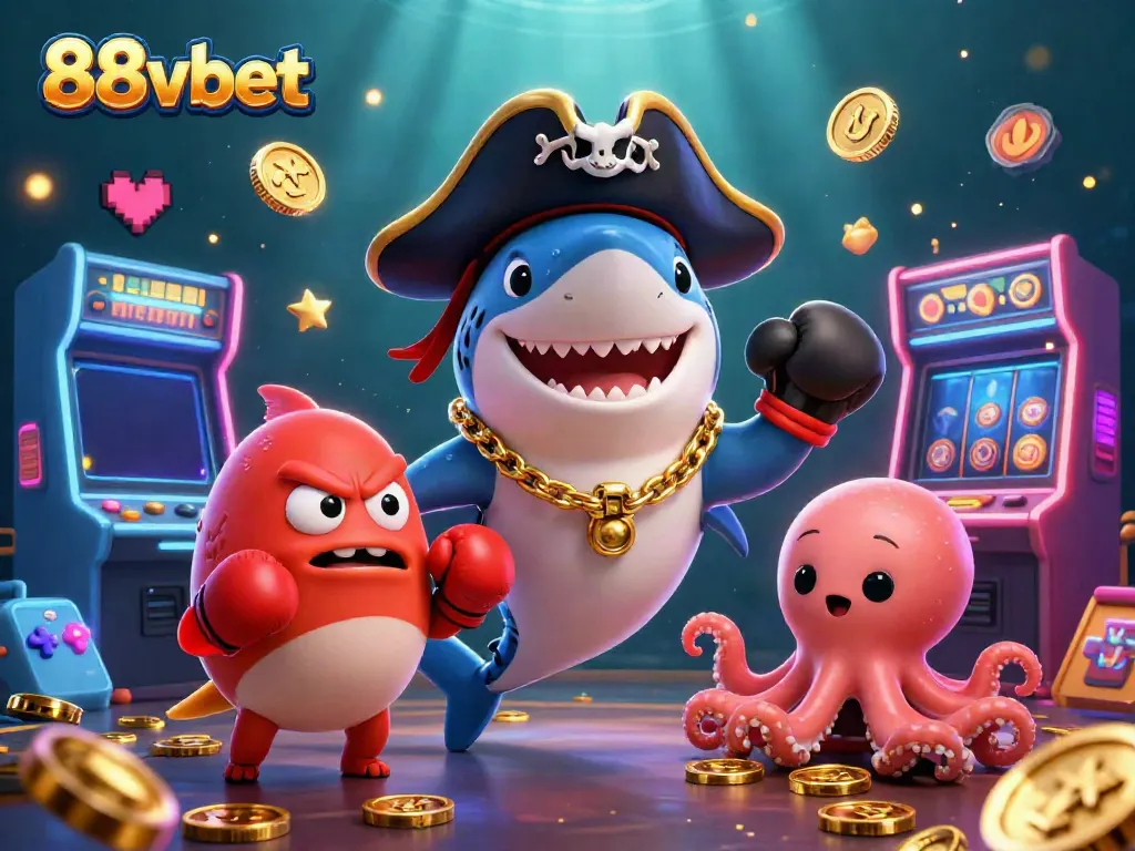 Experience thrilling wins with characters celebrating at 88vbet's engaging gaming platforms.