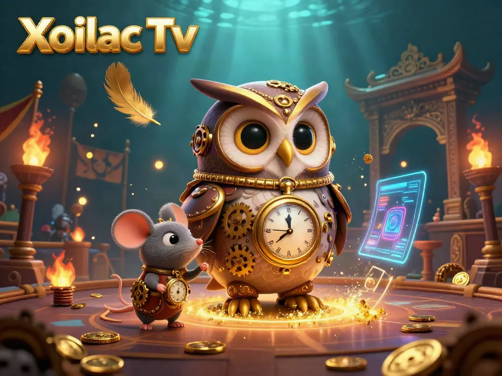 Xoilac Tv inspires immersive gambling experiences with vibrant, action-packed 3D casino illustration.